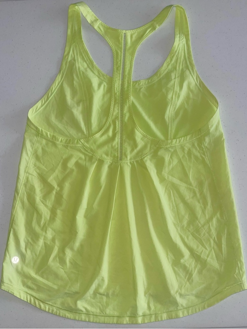 Neon Yellow Racerback Tank Top - Picture 3 of 6